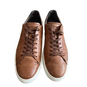Tod's Brown Leather Calf Skin Shoes‎ Sneakers Men's US 11 - Made in Italy Tods